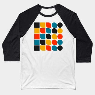 Bauhaus Inspired Pattern Baseball T-Shirt